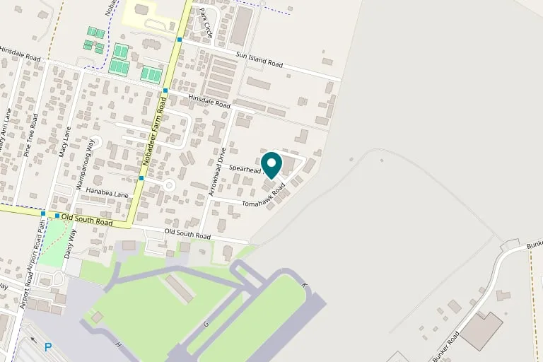 Map showing ACK Natural at 19 Spearhead Dr, Nantucket, MA 02554