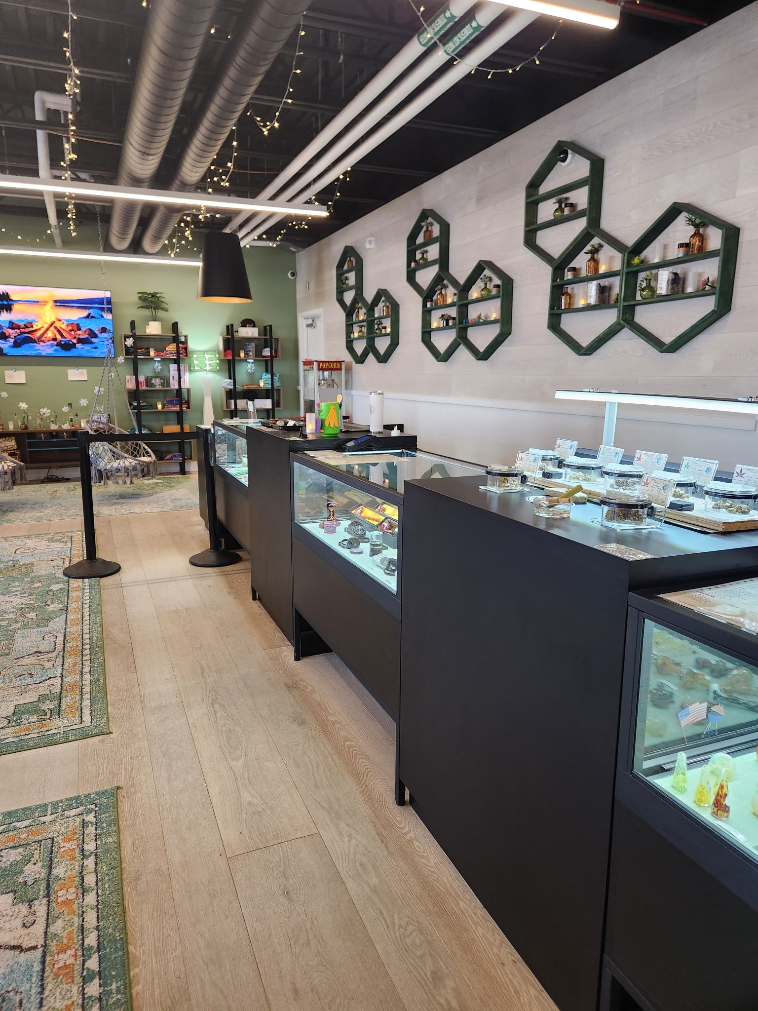 Interior of ACK Natural cannabis dispensary on Nantucket